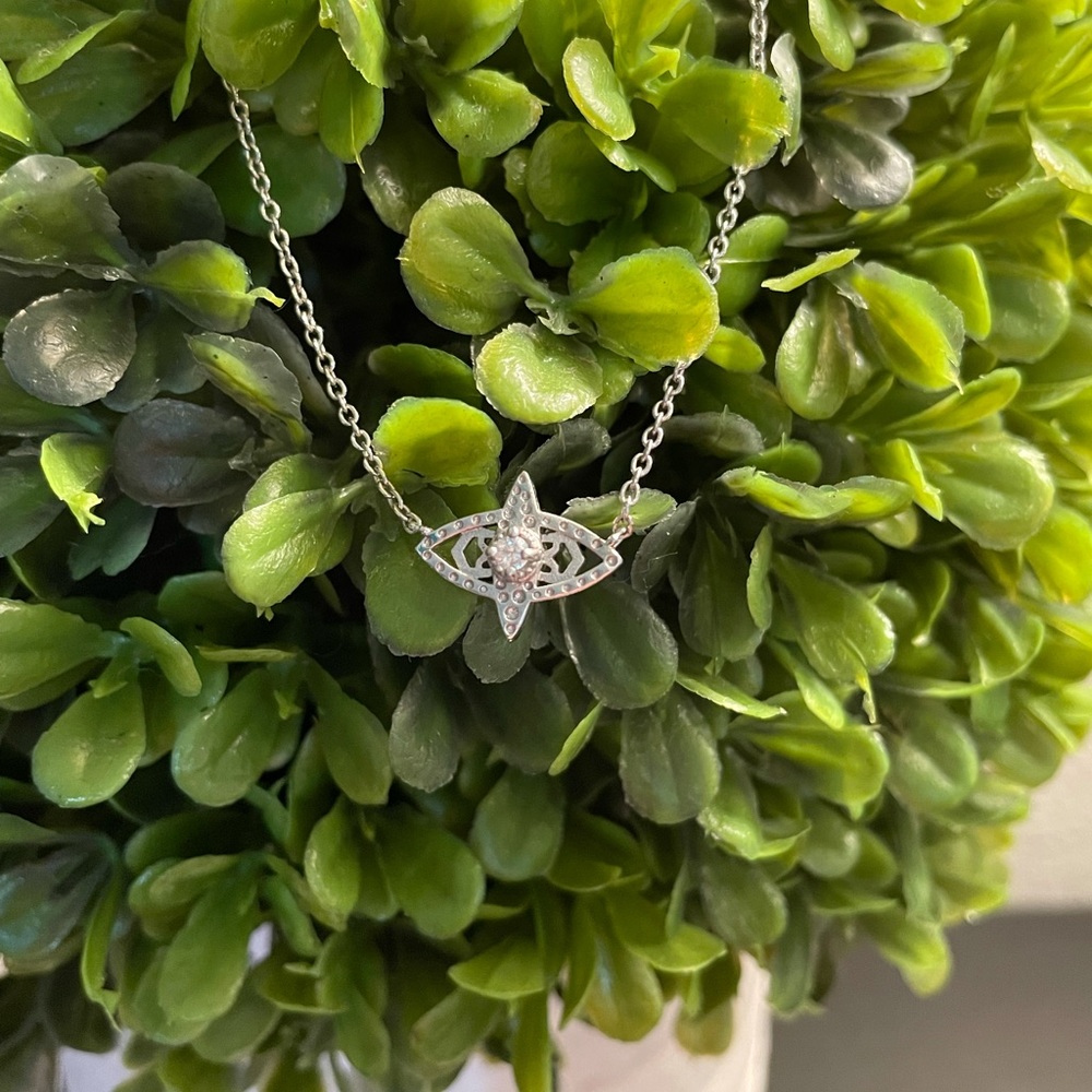 Kendra Scott silver Caleb Evil Eye Necklace